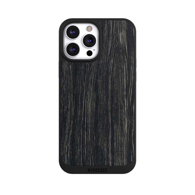 iPhone 13 Pro Max NIVOpure Dunkle Holzstruktur