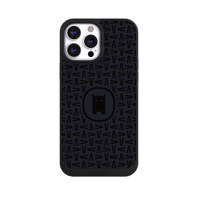 iPhone 13 Pro Max NIVOpure Nivocase Muster Schwarz Grau