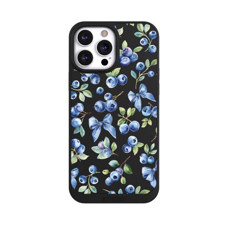 iPhone 13 Pro Max NIVOpure Blueberry Bows Transparent with AI