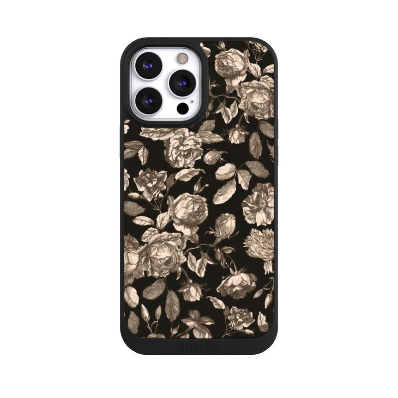 iPhone 13 Pro Max NIVOpure Canvas dark flowers