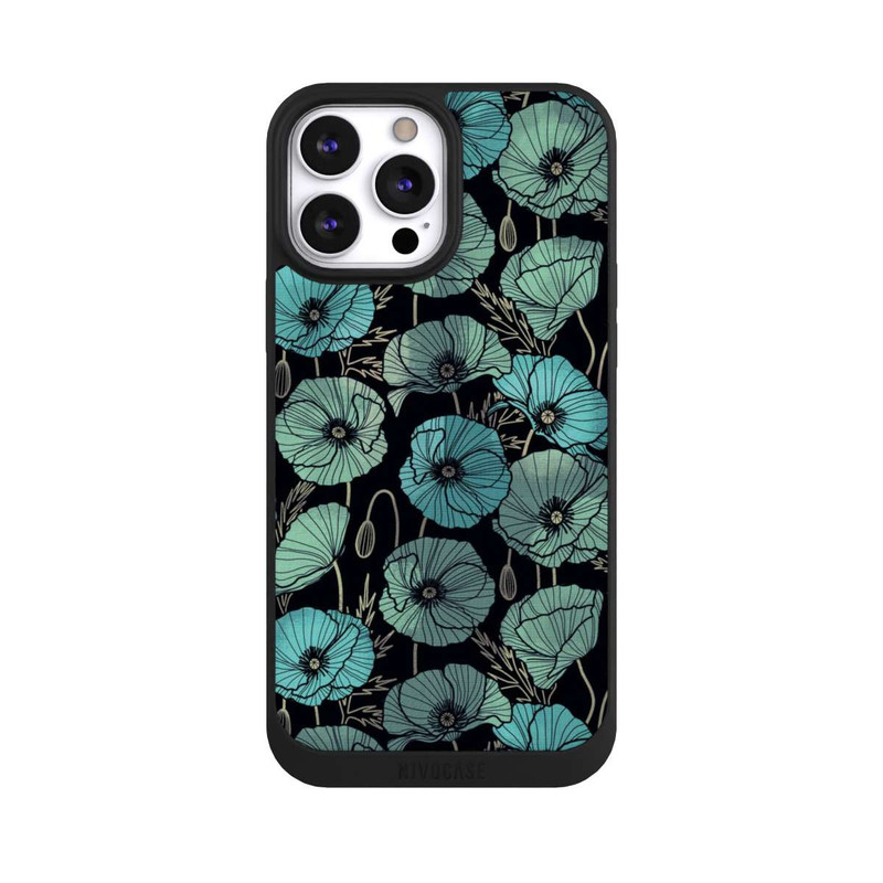 iPhone 13 Pro Max NIVOpure Coquelicots d'Été Verts