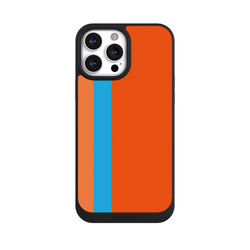 iPhone 13 Pro Max NIVOpure Rayures Orange Bleu