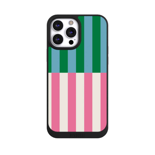 Apple iPhone 13 Pro Max NIVOpure Motif Rayé Vert Rose