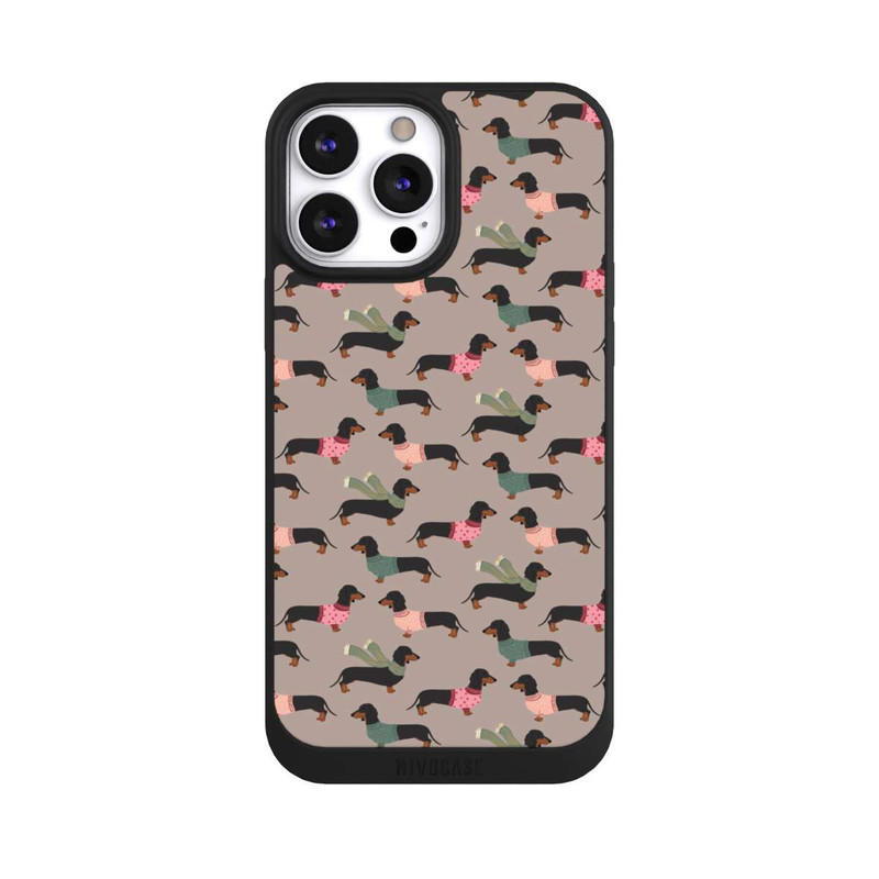 iPhone 13 Pro Max NIVOpure Dackel Muster Winter