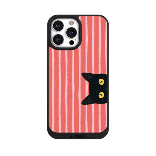 Apple iPhone 13 Pro Max NIVOpure Schwarze Katze Gestreift Orange