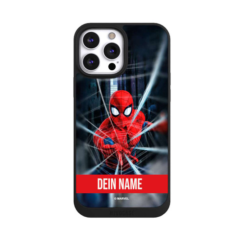 Apple iPhone 13 Pro Max NIVOpure Spiderman Webs in Action Personalisierbar