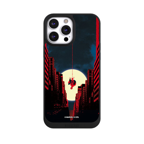 Apple iPhone 13 Pro Max NIVOpure Spider-Man Marvel between Skyscrapers