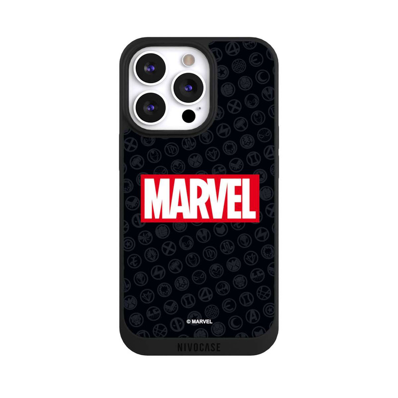 iPhone 13 Pro NIVOpure Marvel Logo Black Red 