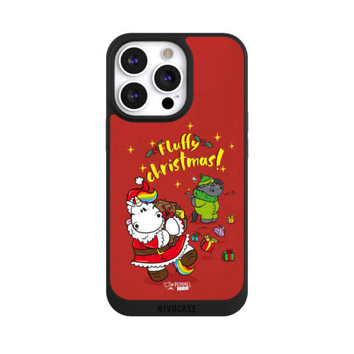 Apple iPhone 13 Pro NIVOpure Pummeleinhorn Fluffy Christmas Red