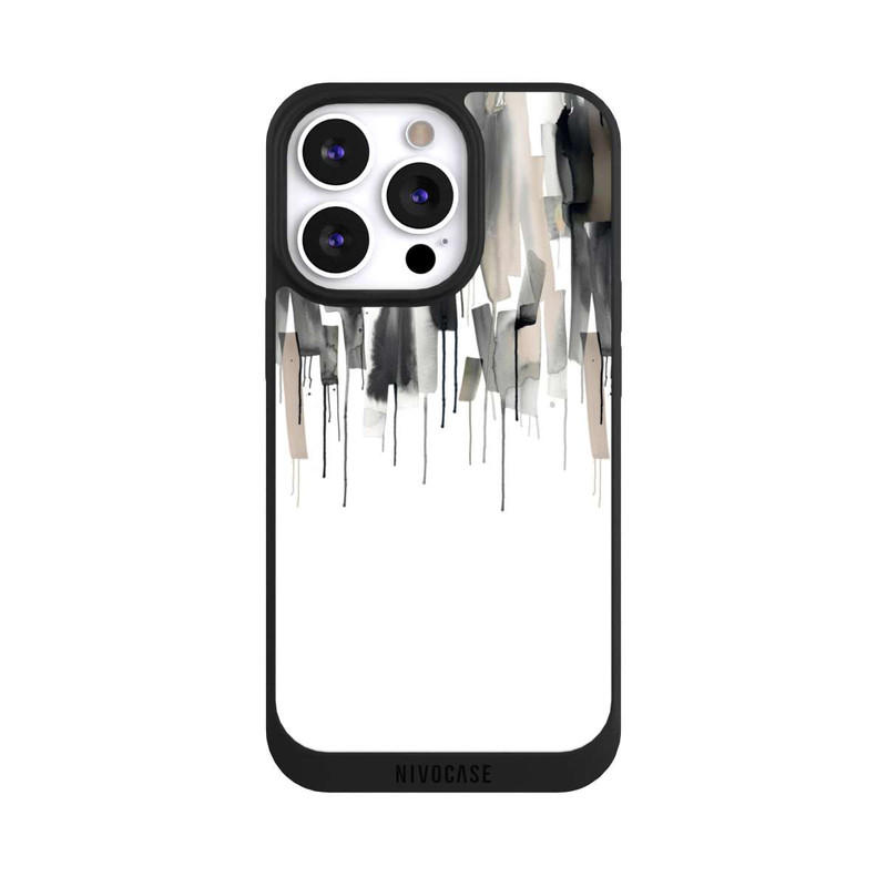 iPhone 13 Pro NIVOpure Watery Stripes Japandi Black