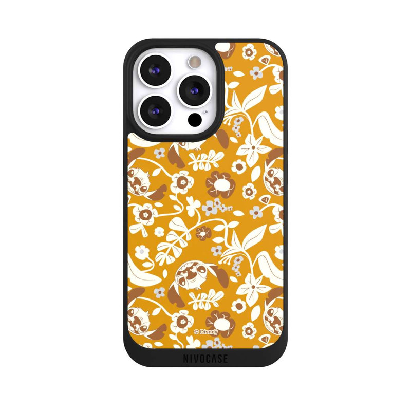 iPhone 13 Pro NIVOpure Stitch Floral Mustard Pattern