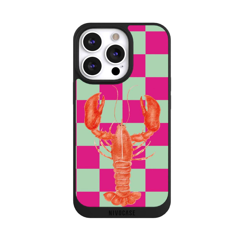 iPhone 13 Pro NIVOpure Pink Checkers Lobster