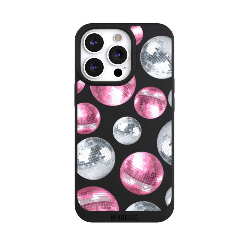 iPhone 13 Pro NIVOpure Discokugel Show Pink Transparent