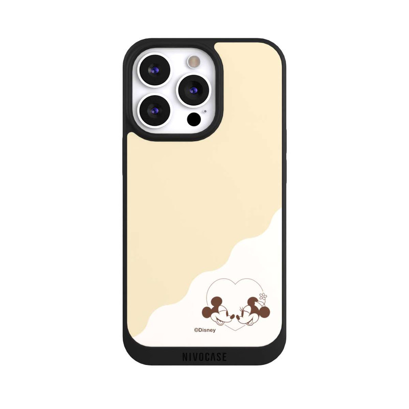 iPhone 13 Pro NIVOpure Mickey and Minnie Love Heart Beige