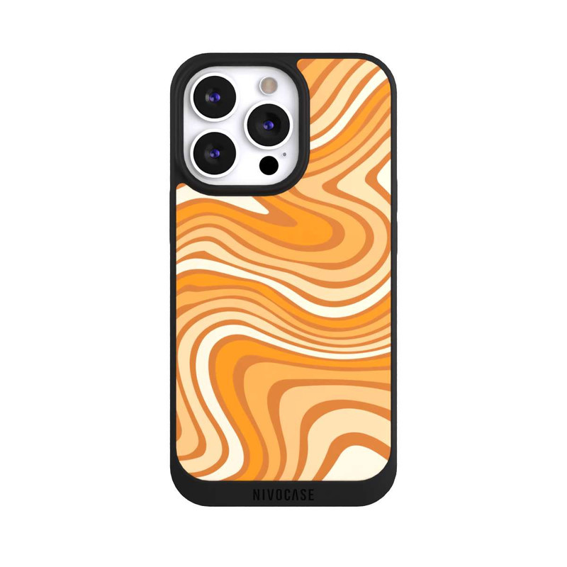 iPhone 13 Pro NIVOpure Wellenmuster Orange