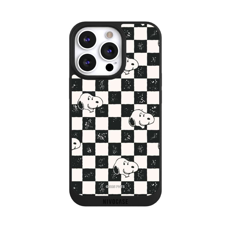 iPhone 13 Pro NIVOpure Snoopy Heads Checked Pattern