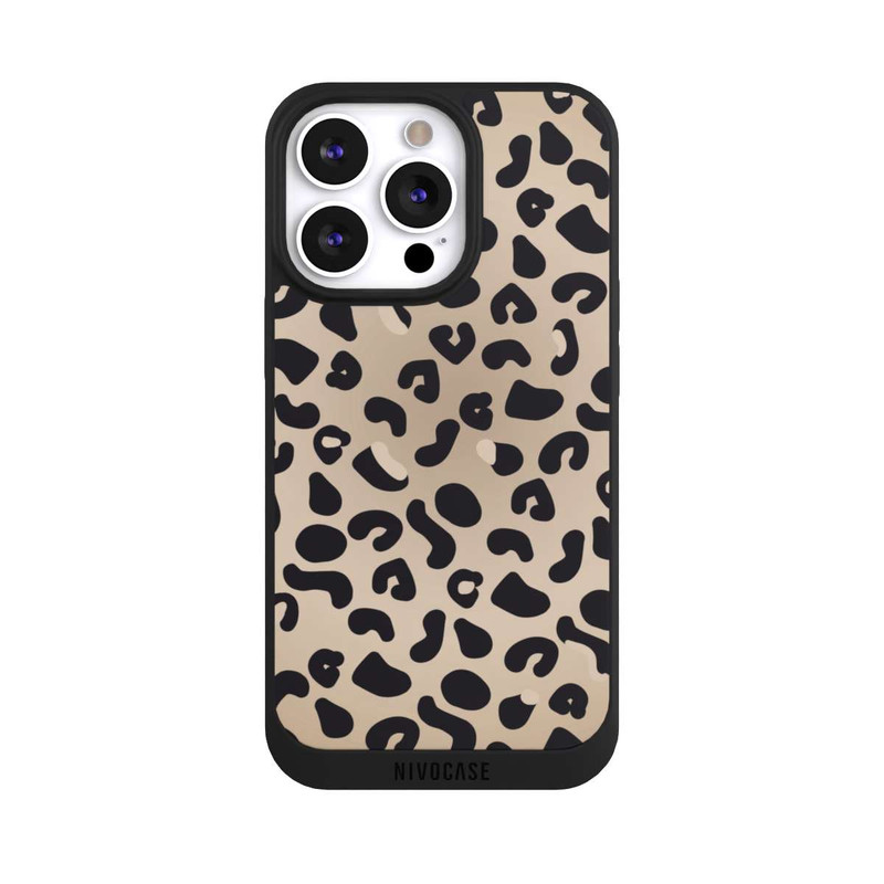 iPhone 13 Pro NIVOpure Motif guépard marron clair