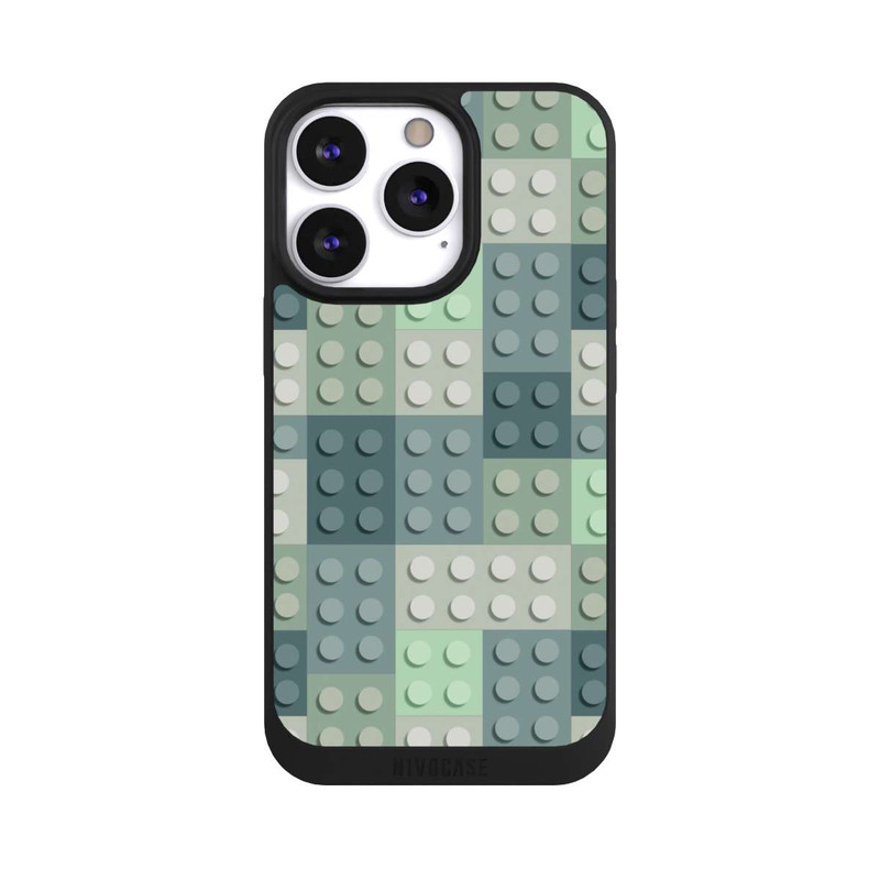 iPhone 13 Pro NIVOpure Grünes Blockmuster