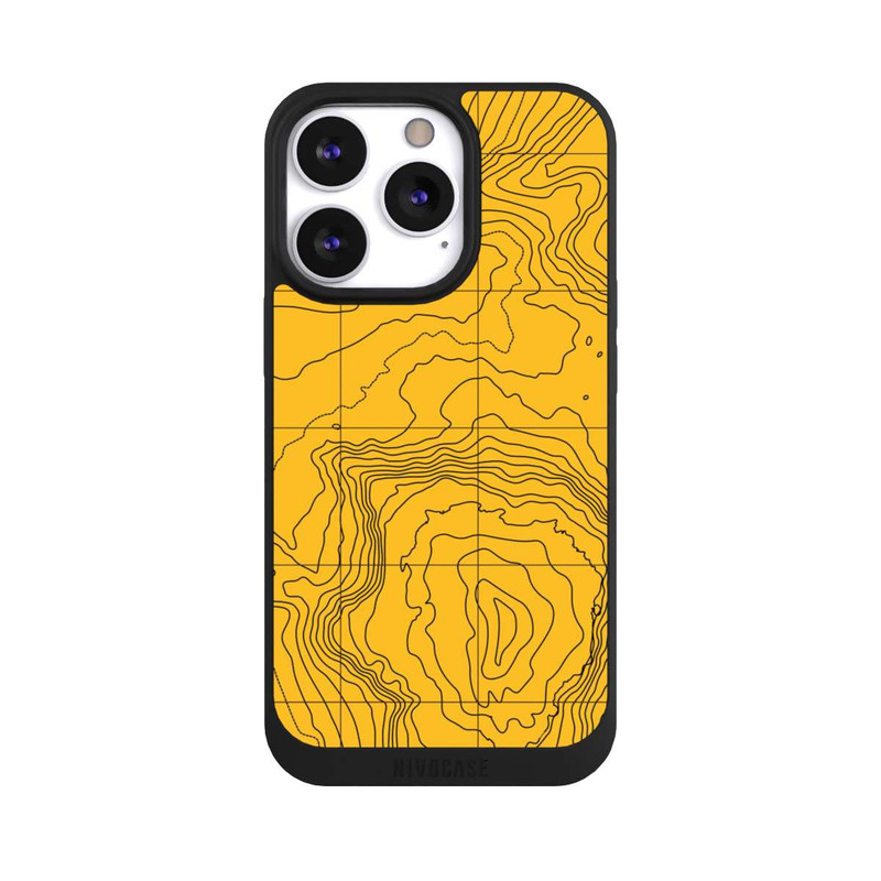 iPhone 13 Pro NIVOpure Lignes de montagne jaunes