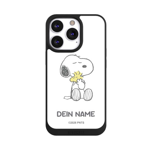 Apple iPhone 13 Pro NIVOpure Snoopy And Woodstock Cuddling Personalisierbar