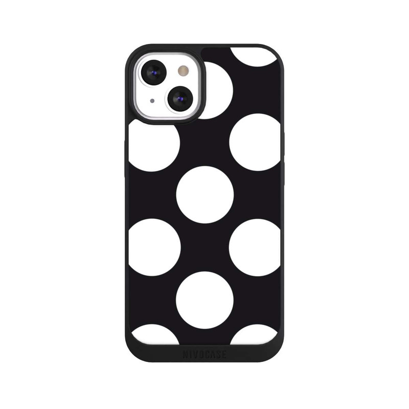 iPhone 13 NIVOpure Big Dots - black