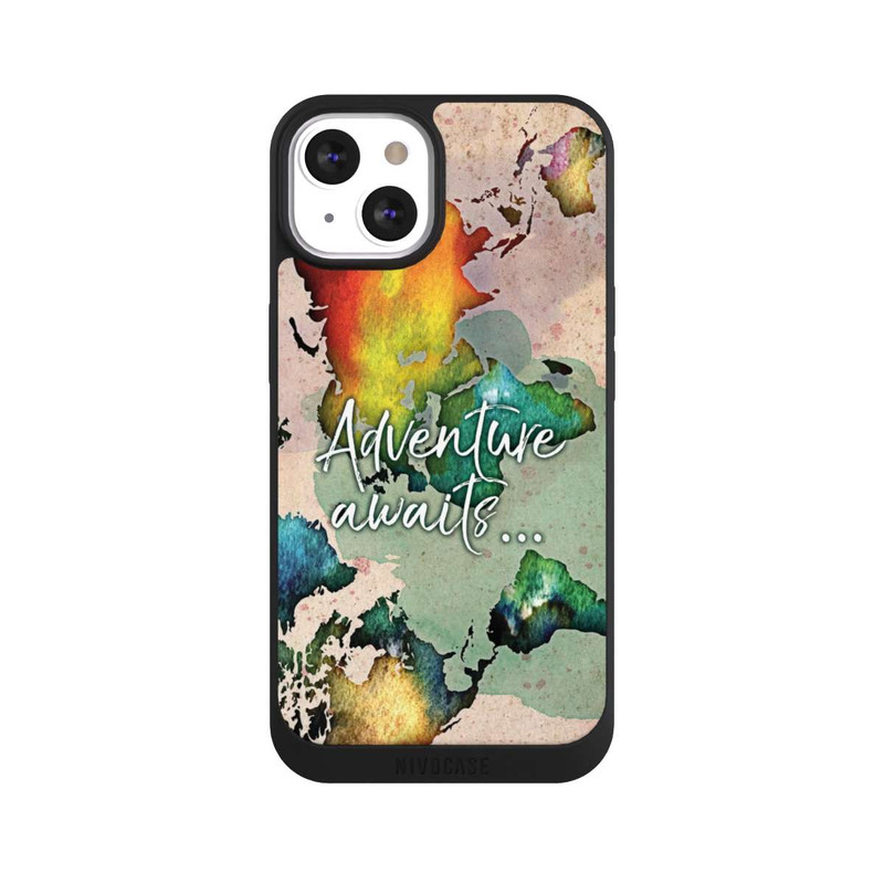 iPhone 13 NIVOpure Carte du Monde en Couleurs