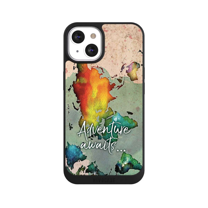 iPhone 13 NIVOpure Worldmap Colourful
