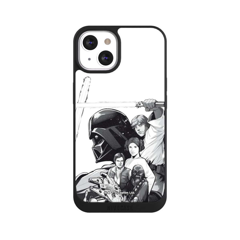 iPhone 13 NIVOpure Personnages StarWars - Noir et Blanc