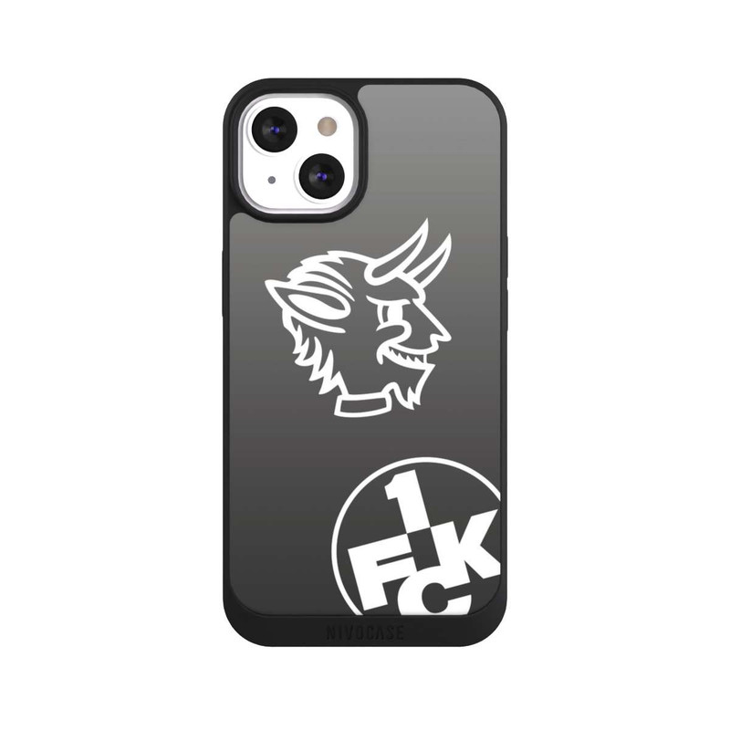 iPhone 13 NIVOpure Teufelskopf FCK auf Schwarz