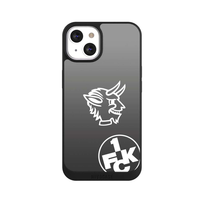 iPhone 13 NIVOpure Teufelskopf FCK auf Schwarz