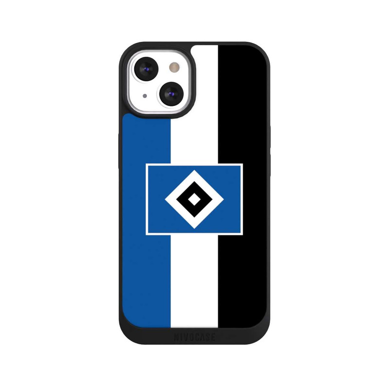 iPhone 13 NIVOpure HSV Streifen - Blau-Weiß-Schwarz