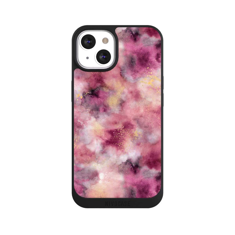 iPhone 13 NIVOpure Rose aquarelle marbré fumé