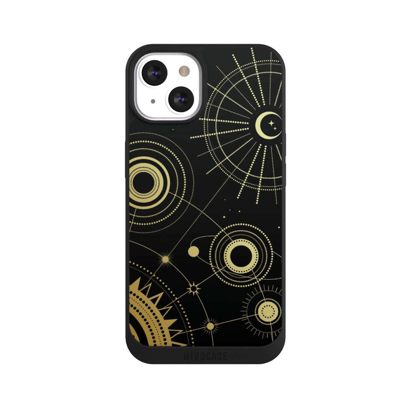 iPhone 13 NIVOpure Le noir et l'or semblent abstraits