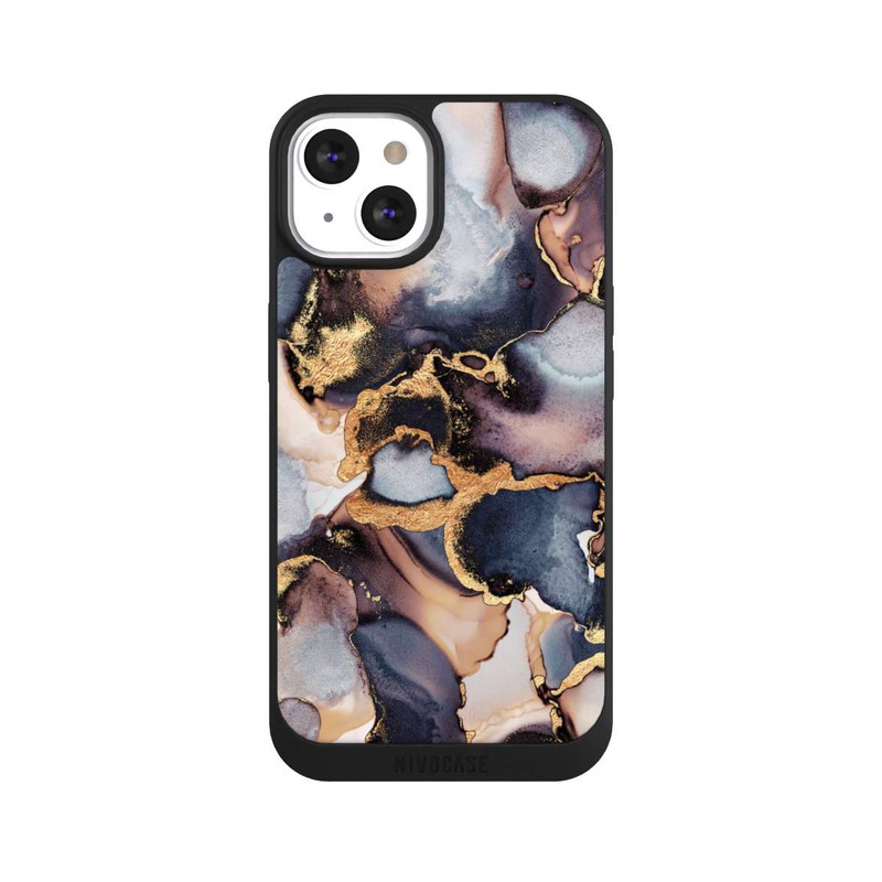 iPhone 13 NIVOpure Impression Dreamy Ink Gris Or