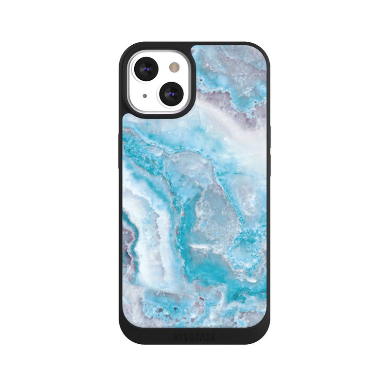 iPhone 13 NIVOpure Pierre précieuse bleu clair