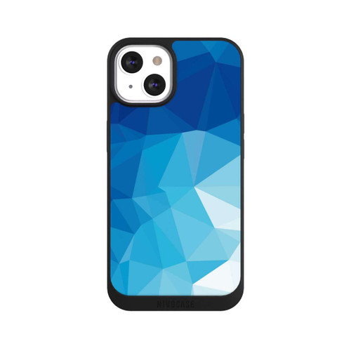 Apple iPhone 13 NIVOpure Polygonales blaues Mosaik