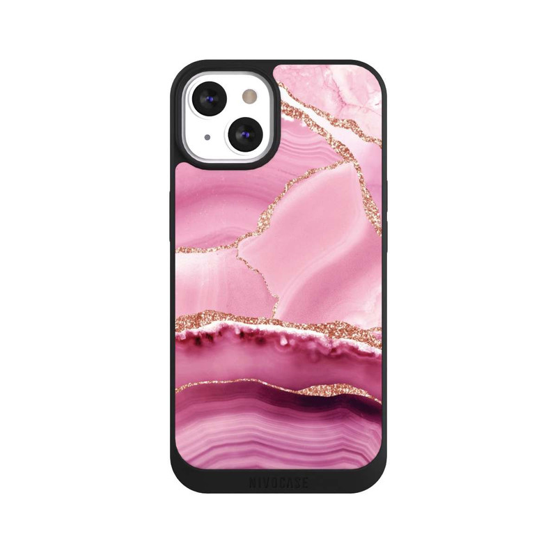 iPhone 13 NIVOpure Marbre Sirène Rose
