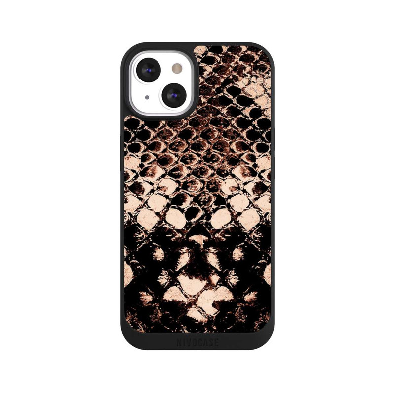 iPhone 13 NIVOpure Rose gold snake print
