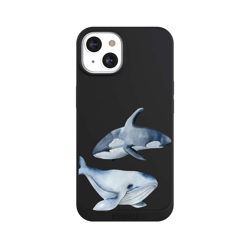 iPhone 13 NIVOpure Baleines transparentes