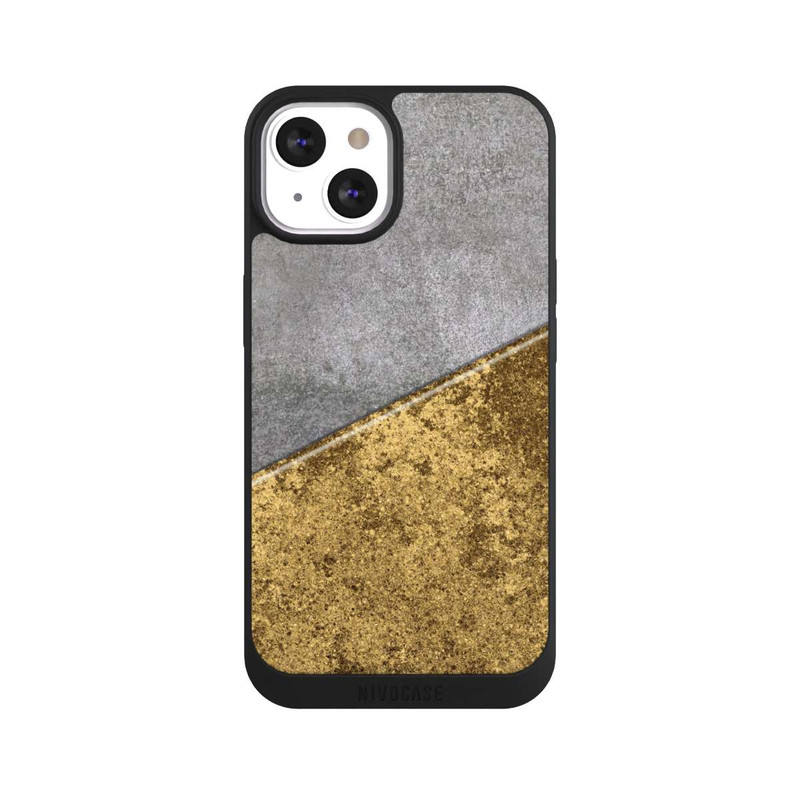 iPhone 13 NIVOpure Beton und Goldlook