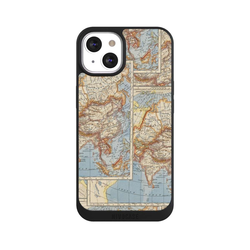 iPhone 13 NIVOpure Carte du monde vintage