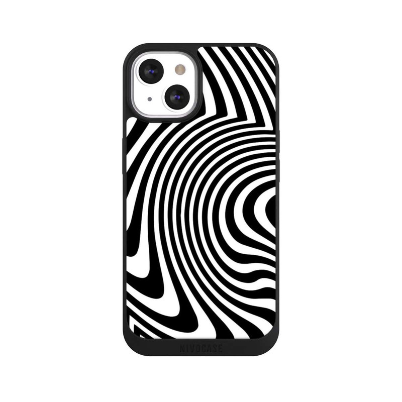 iPhone 13 NIVOpure Black and White Waves