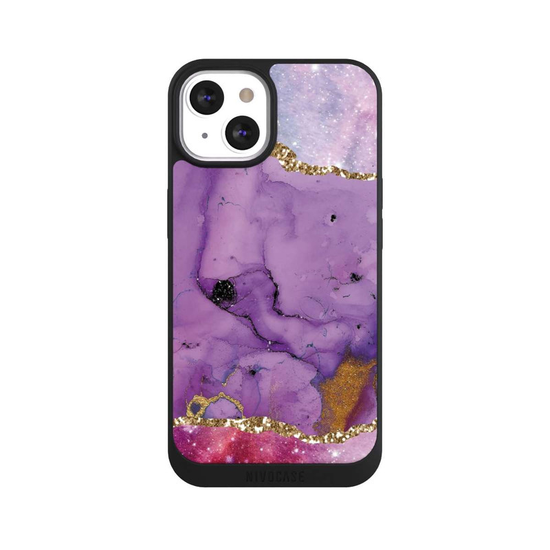 iPhone 13 NIVOpure Lila Galaxy Glamour Marble