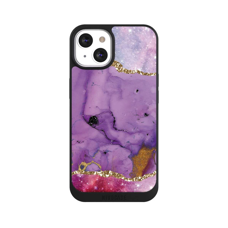 iPhone 13 NIVOpure Marbre glamour galaxie violet