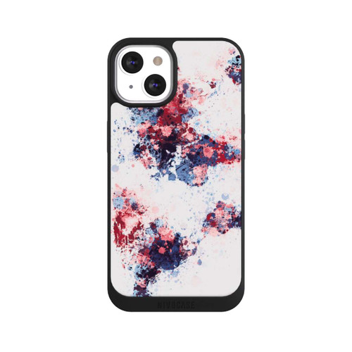 Apple iPhone 13 NIVOpure World Map Paint Splashes Blue Red