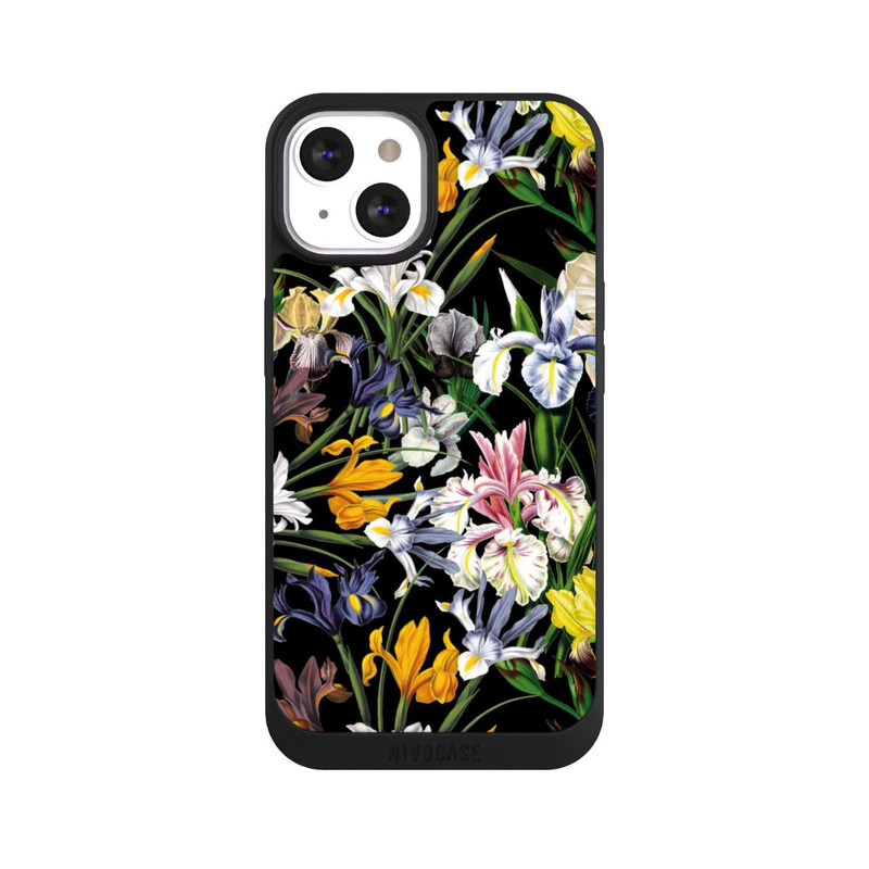 iPhone 13 NIVOpure Dunkle Wildblumentapete