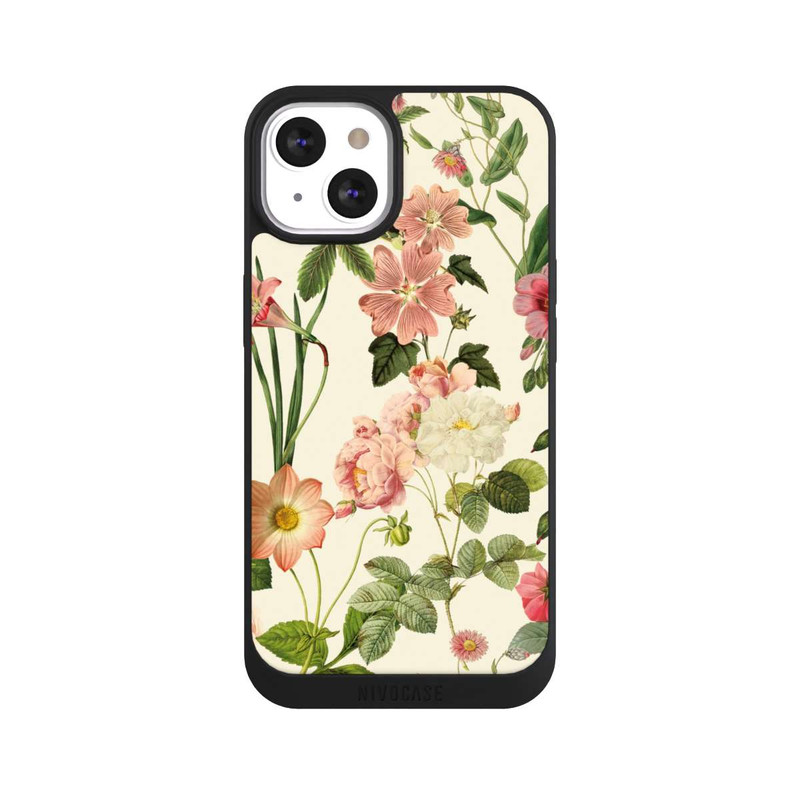 iPhone 13 NIVOpure Fleurs sauvages sur jaune clair