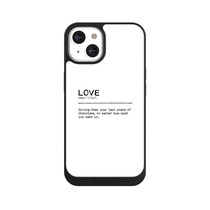 iPhone 13 NIVOpure Quote Love Chocolate