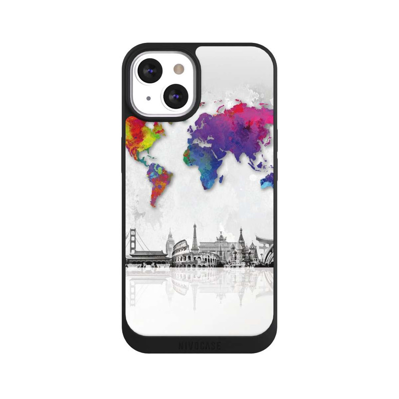 iPhone 13 NIVOpure Carte du monde avec l'horizon
