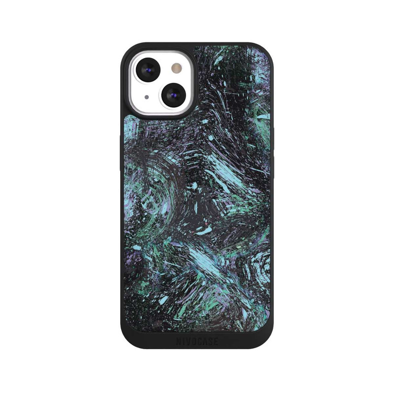 iPhone 13 NIVOpure Abstract Dripping Dust Purple